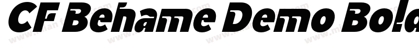 CF Behame Demo Bold Italic字体转换